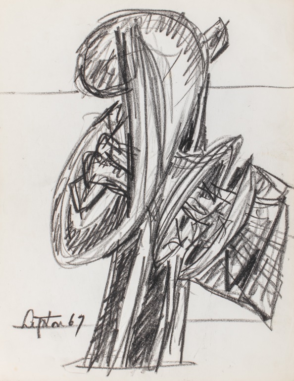 SEYMOUR LIPTON SCULPTURE STUDY