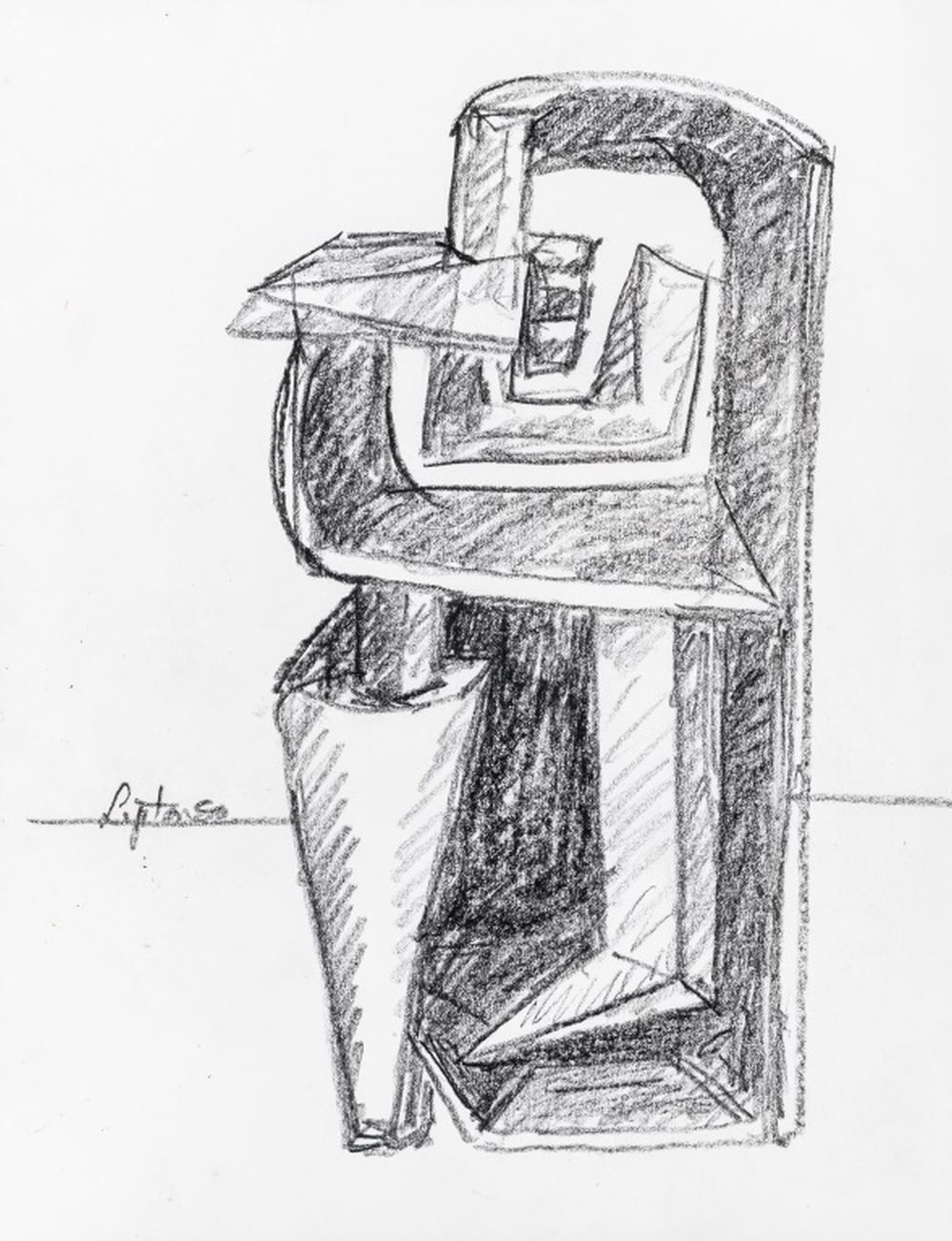 SEYMOUR LIPTON SCULPTURE STUDY
