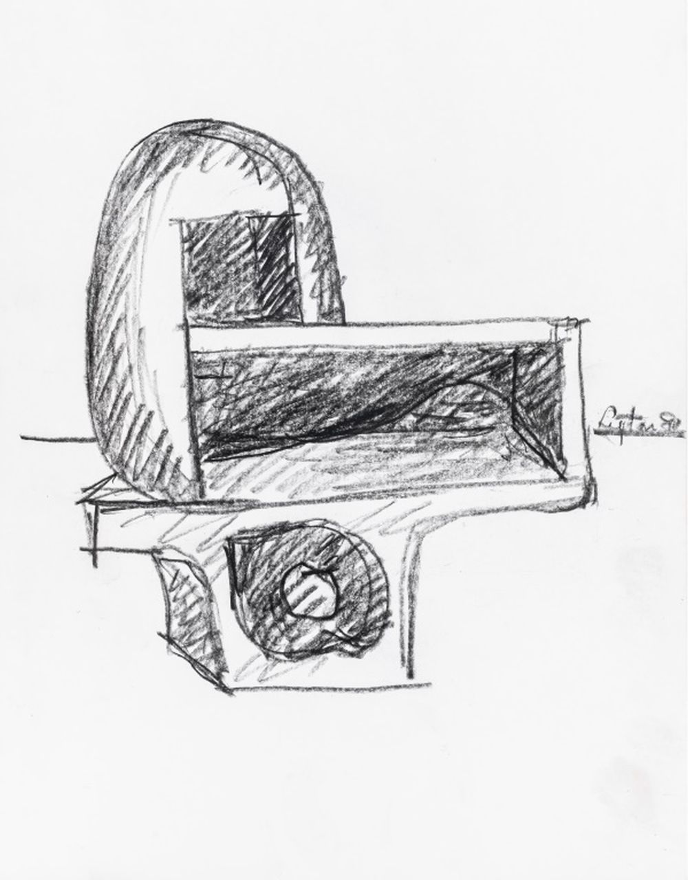 SEYMOUR LIPTON SCULPTURE STUDY