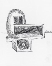 SEYMOUR LIPTON SCULPTURE STUDY