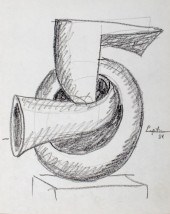 SEYMOUR LIPTON SCULPTURE STUDY
