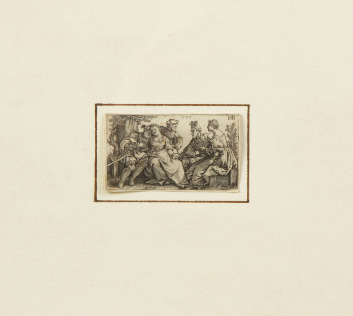 Sgn. ISB 1535 Miniature Etching