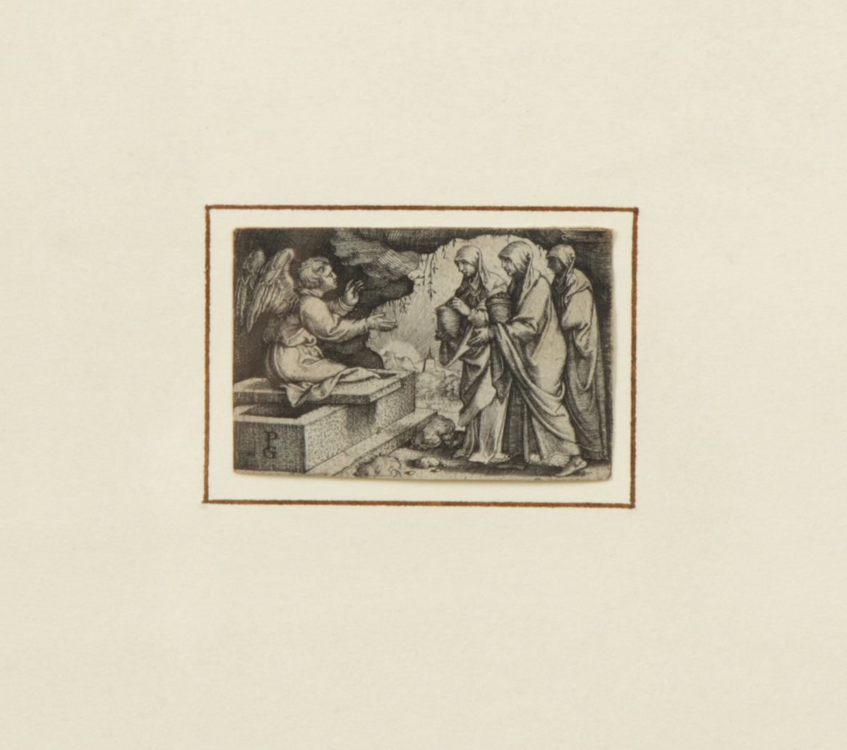 Sgn. PG Miniature Etching 733. Sgn.