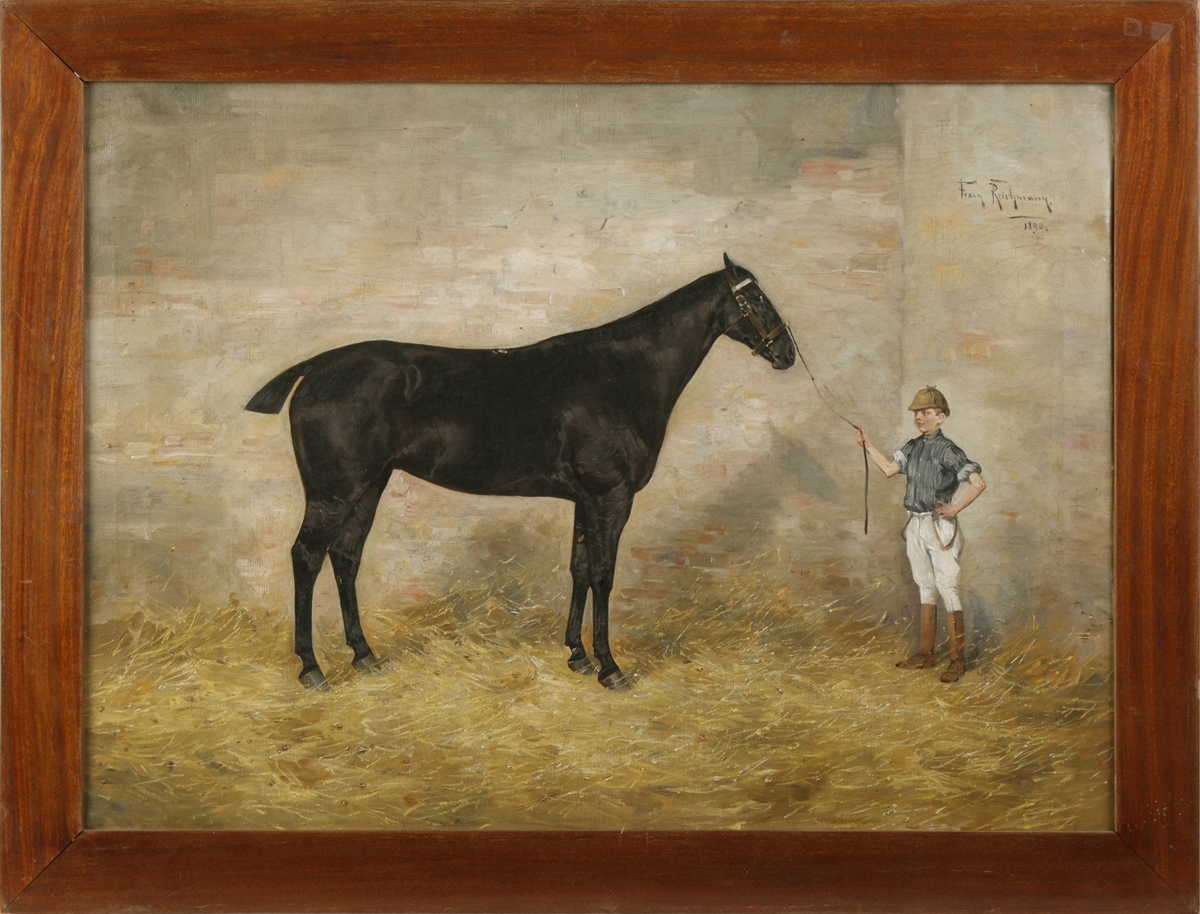 Sgn. ptg. of boy w/horse Sgn. top