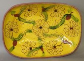 SGRAFFITO DECORATED FLORAL PAT