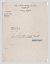 Sgt. Alvin C. York signed lett