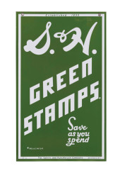 S&H GREEN STAMPS PORCELAIN SIG