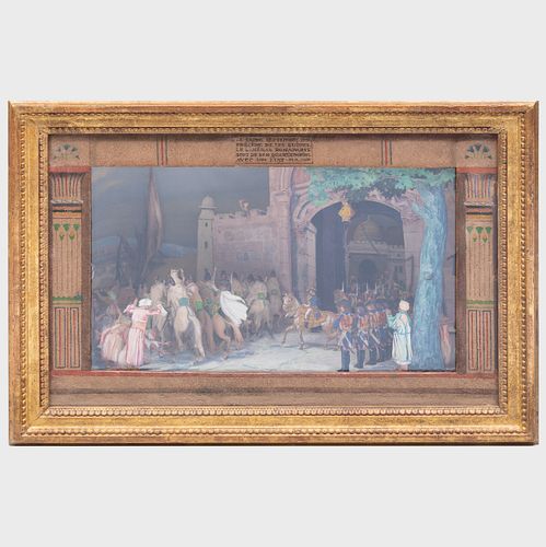 SHADOW BOX DEPICTING NAPOLEON IN