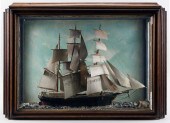 SHADOW BOX MODEL OF A RIGGED S