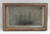 SHADOW BOX MODEL OF A THREE-MA