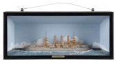 SHADOW BOX MODEL OF THE U.S.S.