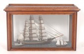 SHADOW BOX SHIP DIORAMA EARLY
