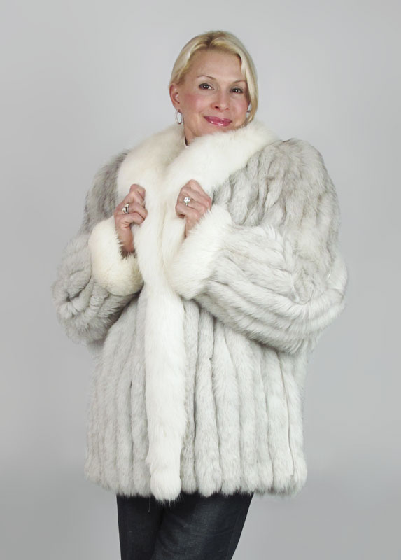 SHADOW FOX FUR JACKET: Opulent