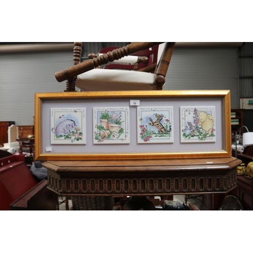 Shadow framed set of Winnie the Poo