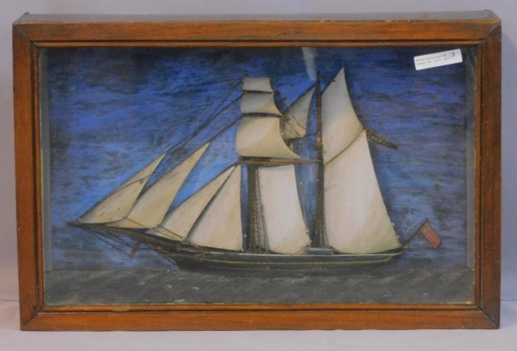 SHADOWBOX MODEL DEPICTING THE