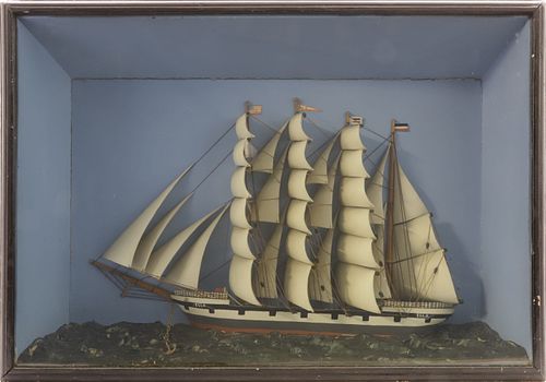 SHADOWBOX OF THE CLIPPER SHIP