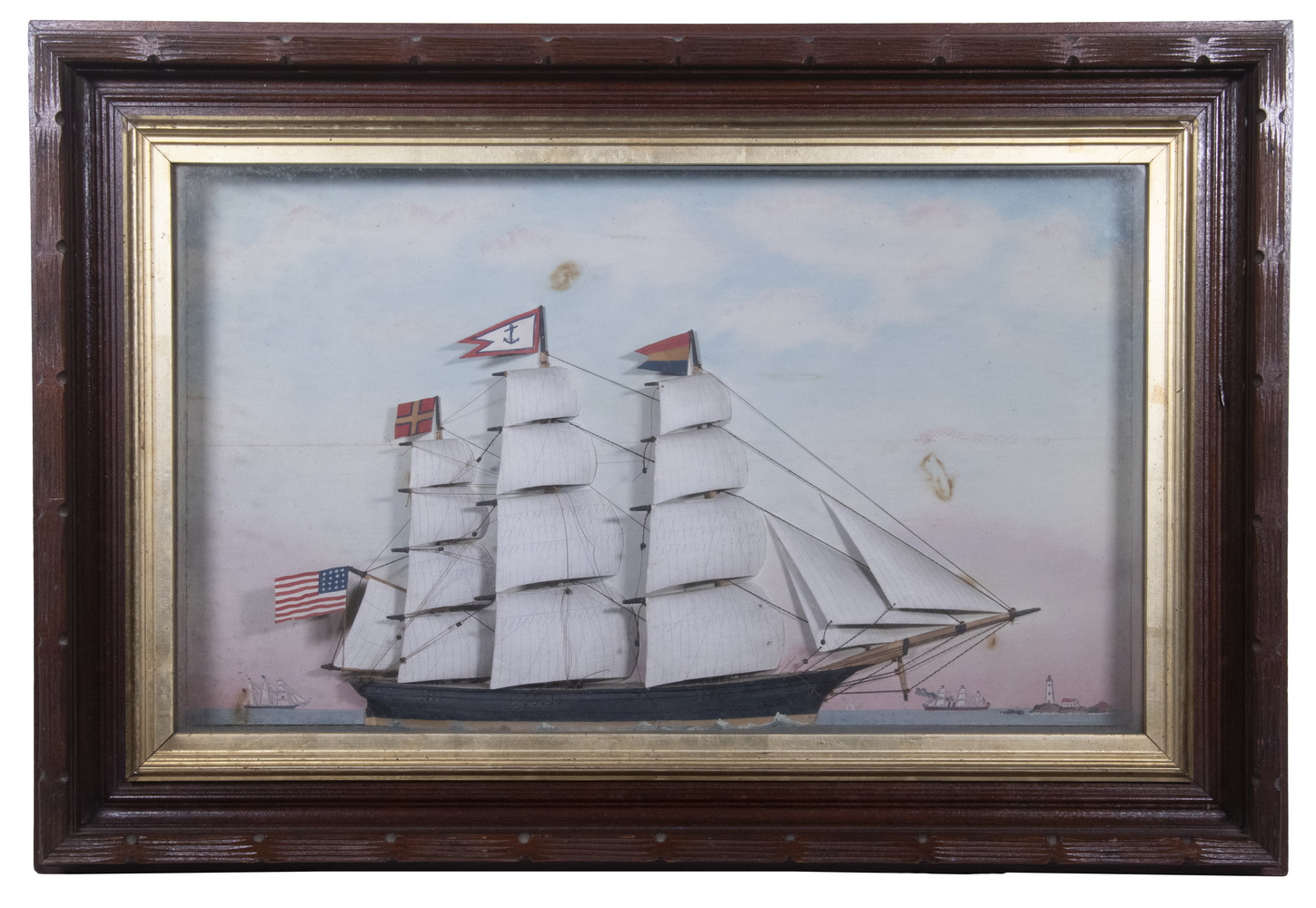 SHADOWBOX SAILING SHIP MODEL