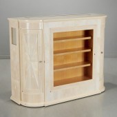 SHAGREEN CLAD MEDIA CABINET, P