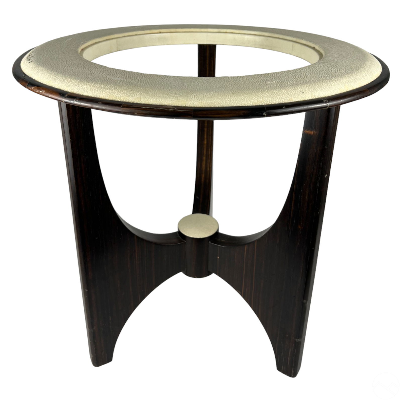 SHAGREEN END TABLE BASE MANNER OF