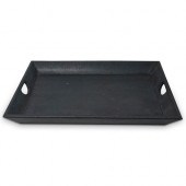 SHAGREEN FAUX LEATHER TRAYDESC