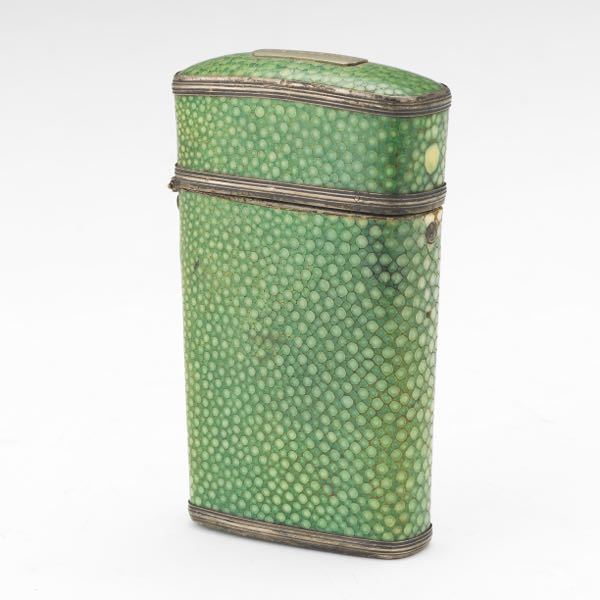 SHAGREEN INSTRUMENT BOX, EARLY 20TH