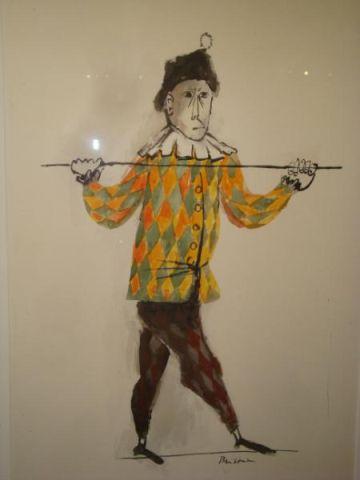 SHAHN, Ben. Watercolor and Ink
