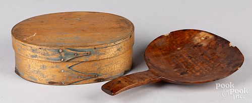 SHAKER BENTWOOD BOX, 19TH