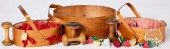 SHAKER BENTWOOD SEWING BASKETS