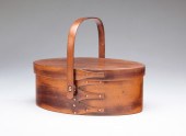SHAKER BENTWOOD SEWING BOX. La