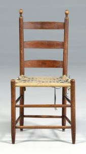 Shaker ladderback chair, mushr
