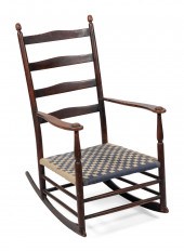 SHAKER ROCKER 19TH CENTURY BAC
