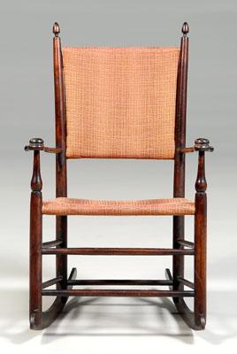 Shaker rocking chair, mixed woods