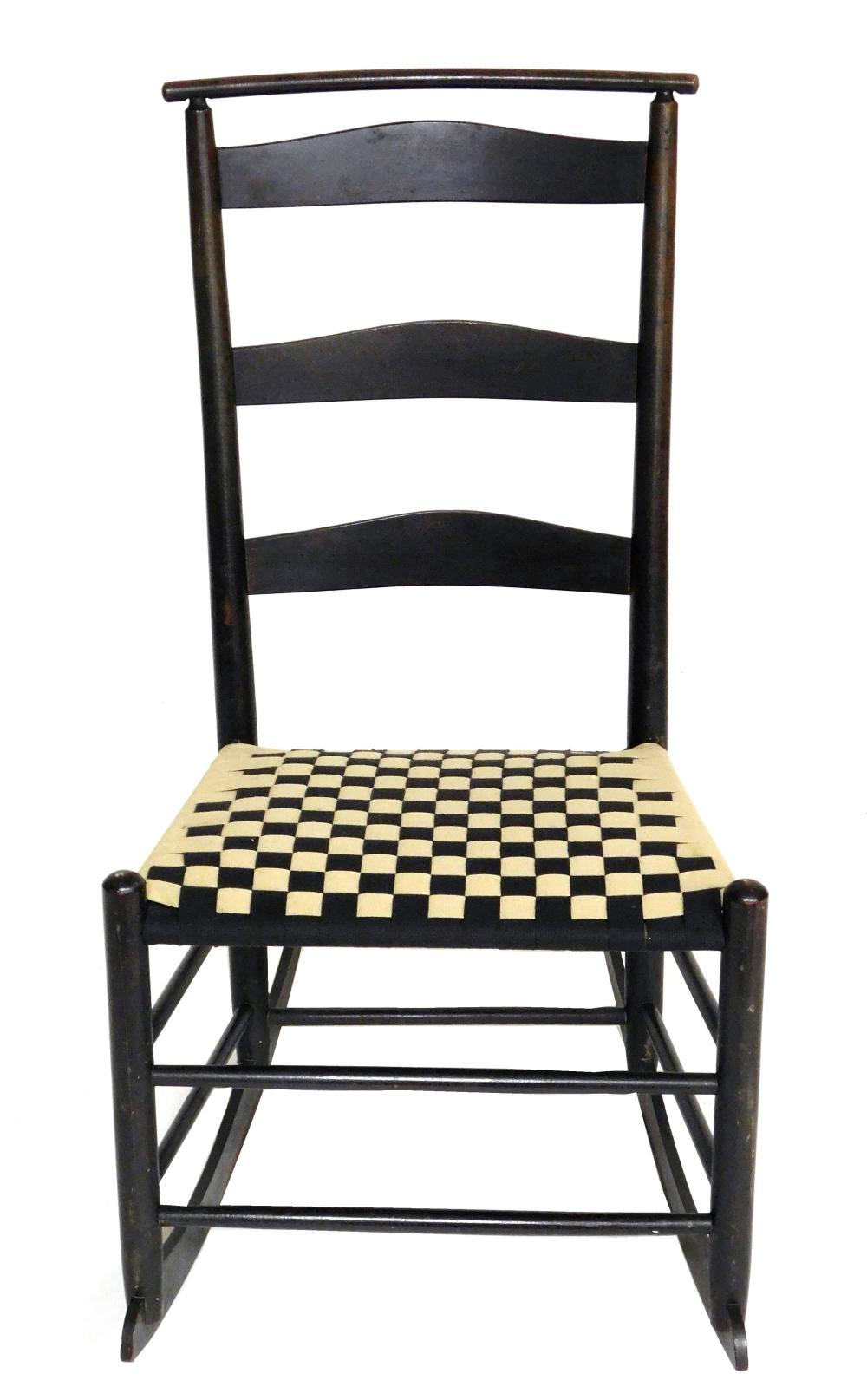 SHAKER ROCKING SIDE CHAIR WITH