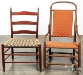 SHAKER SIDE CHAIR AND ROCKING