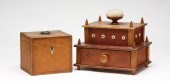 SHAKER STYLE SEWING BOX  AND T