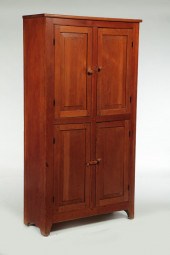 SHAKER TALL CUPBOARD.  Attribu