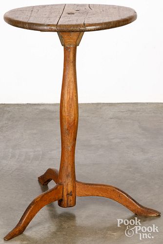 SHAKER WALNUT CANDLESTAND, EARLY