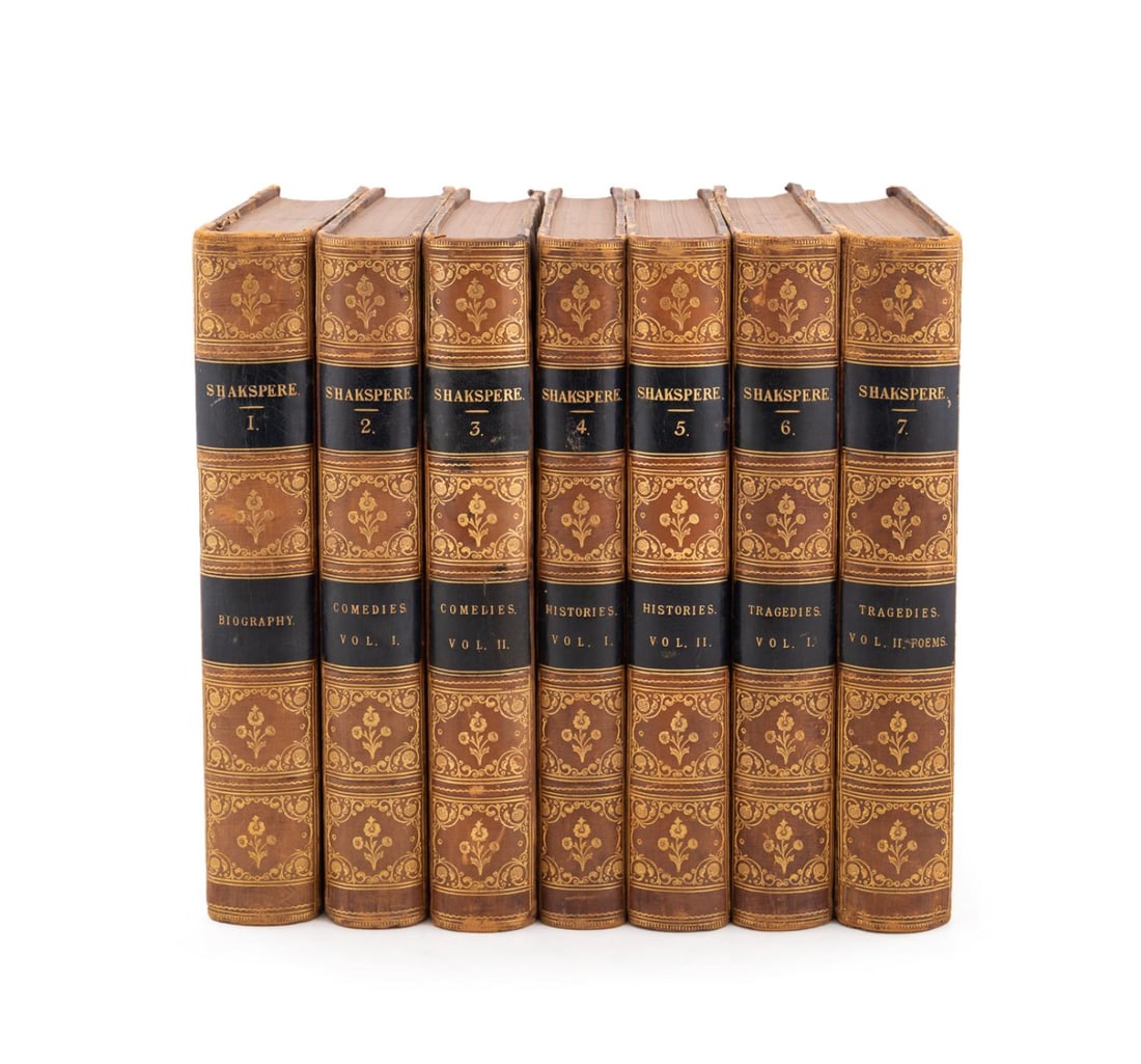 SHAKESPERE 7 VOL'S LEATHER
