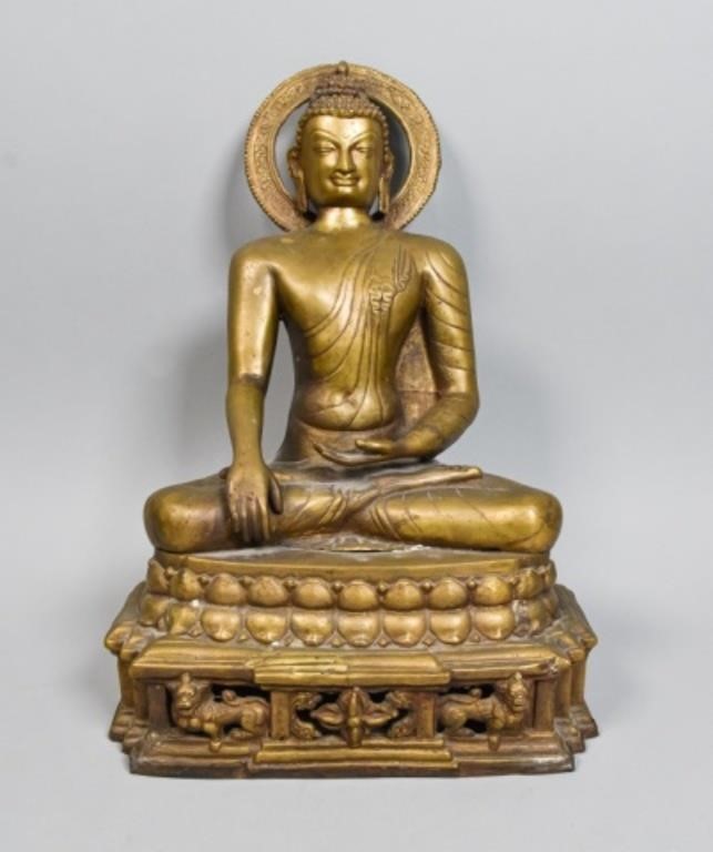 SHAKYAMUNI BRONZE BUDDHA STATUEA