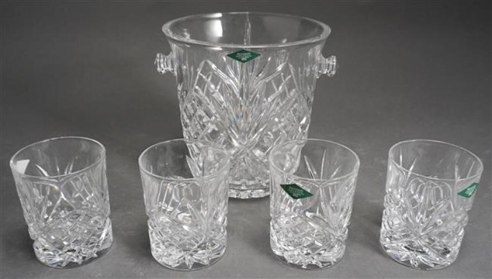 SHANNON CRYSTAL ICE BUCKET AND FOUR