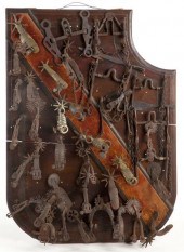 Shaped Panel of Antique Spanis