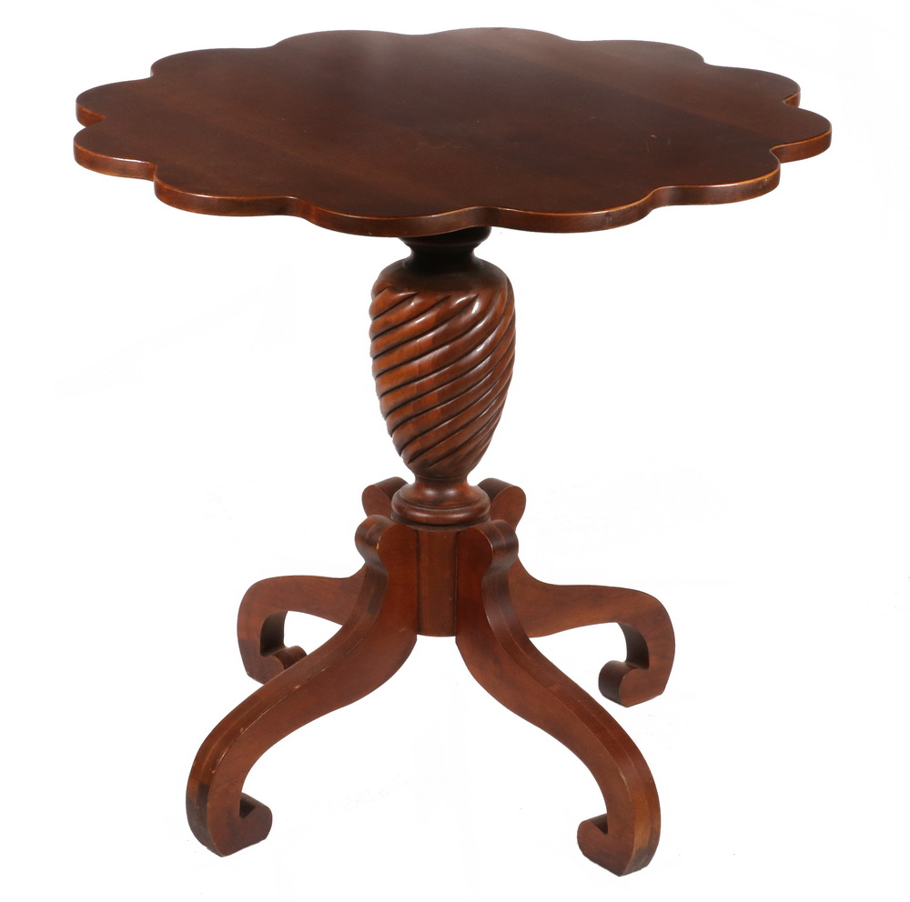 SHAPED TOP LAMP TABLE Custom