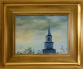 SHARON WOODS HUSSEY OIL ON PAN