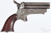 SHARPS ENGRAVED FOUR BARREL PE