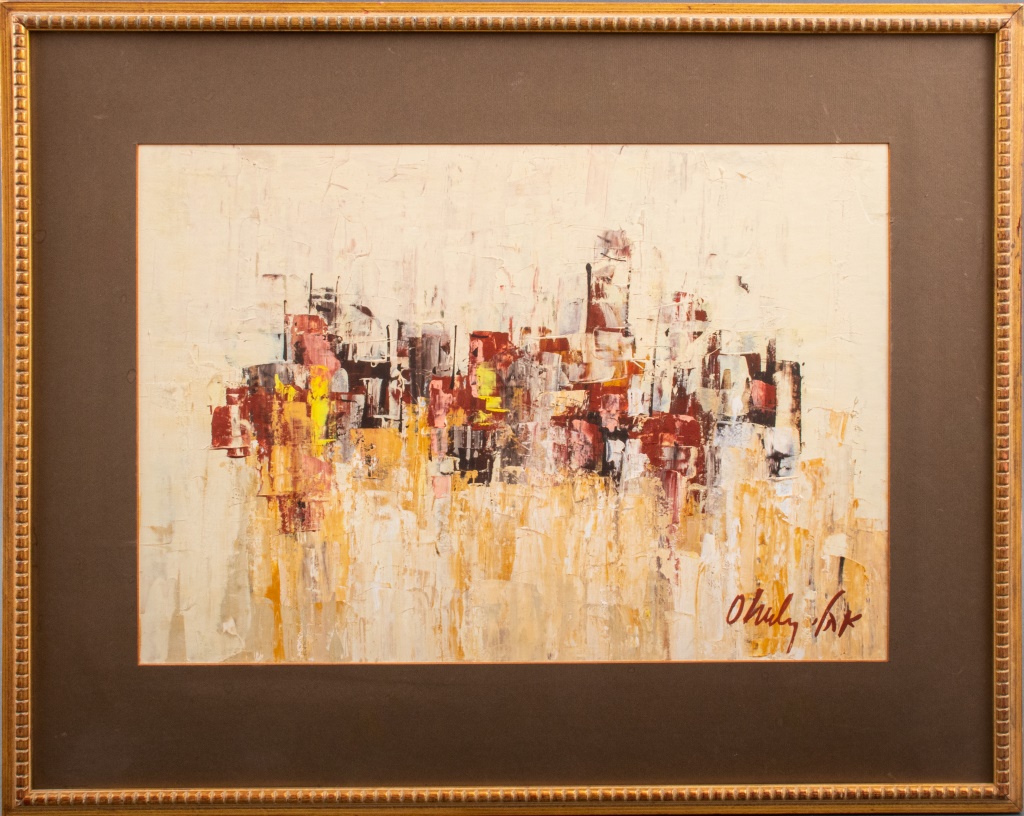 SHAUL OHALY "TEL AVIV ABSTRACT" OIL