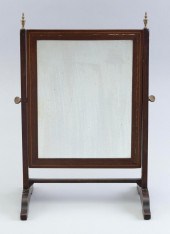 , SHAVING MIRROR 19TH CENTURY