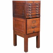 Shaw Walker Oak paneled stacka