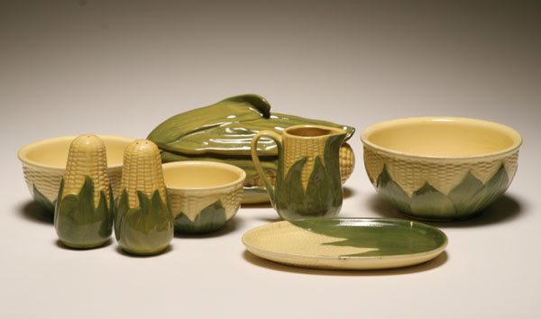 Shawnee Corn King serving pieces
