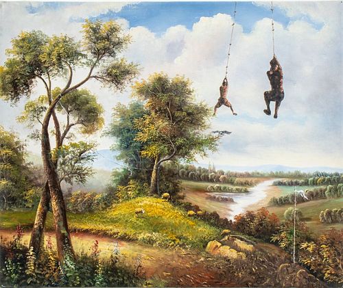 SHAY KUN LANDSCAPE SCENE OIL ON