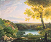 SHAY KUN LANDSCAPE SCENE OIL O